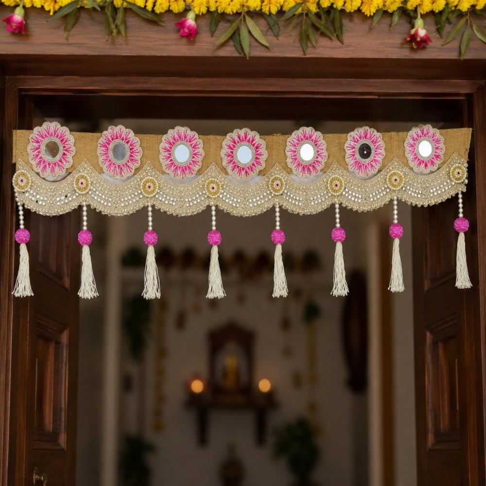 SellPlus Traditional Decorative Handmade Crafting Bandhanwar for Home Decor and Special Occasion and All Festival (BDHW223)