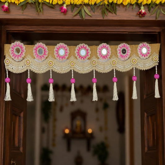SellPlus Traditional Decorative Handmade Crafting Bandhanwar for Home Decor and Special Occasion and All Festival (BDHW223)