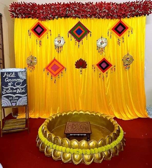 Wedding Ceremony Item for Home, Haldi, Mehndi, Pooja & All Special Ocaation Decor (Design 11) (Design 17)