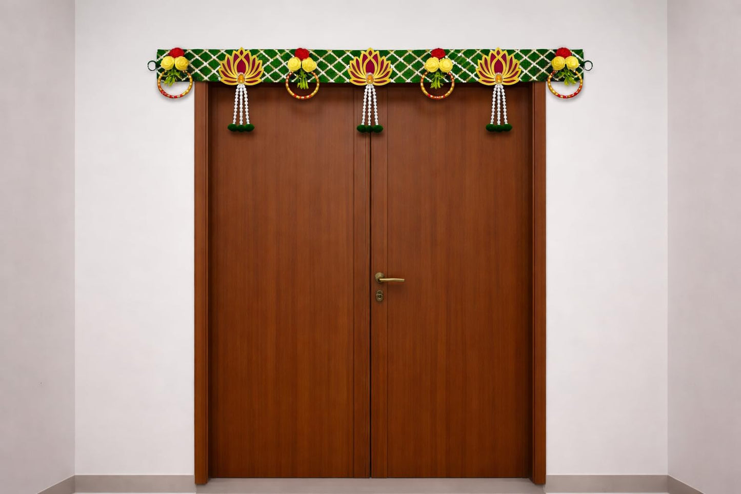 Sellplus Handmade Bandhanwar Decorations | Premium Style Decorative Bandhanwar Toran Hanging for Diwali Ganesh Chaturthi and Housewarming Decoration (Pack of 1) (BDHW308)