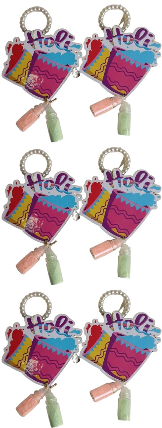 NUTTS Traditional Decorative MDF Holi Hanging with Decorative Holi Return Gifts for Festival Celebration (HOLIPLATE-66)