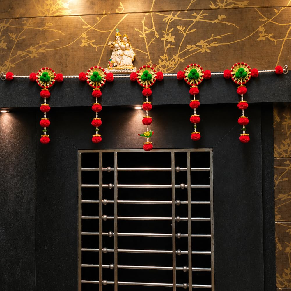 SellPlus Beautifully Crafted Bandhanwar that enhances the Look of Your Main Door and adds a Rich Traditional Touch to Your Home décor. (BDHW96)