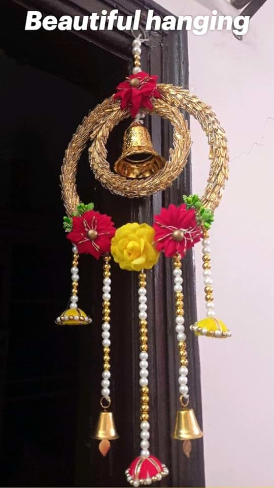 Gota Chudi with Artificial Flower, String for Home Decoration,Ganesh Chaturthi & All Festival Decor