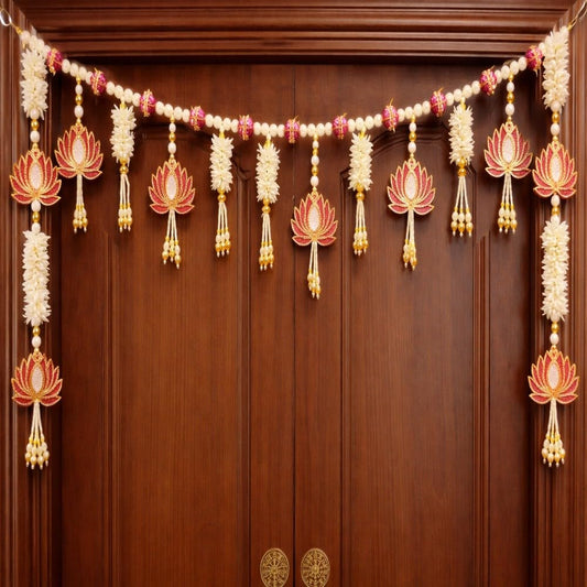 Sellplus Handmade Decorative Bandhanwar Toran Hanging Traditional Door Entrance Festival Home Decor Pooja Mandir Diwali Wedding (BDHW149)