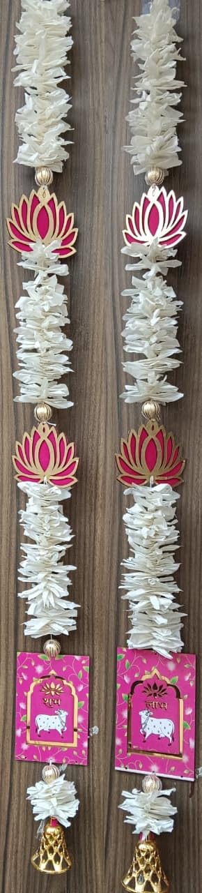 Nutts Handmade Paper Gajra Hanging Decorative | Traditonal Hanging for Paper Gajra Decorations for Walls Hanging Decor Pack of 2 (PAPERG95)