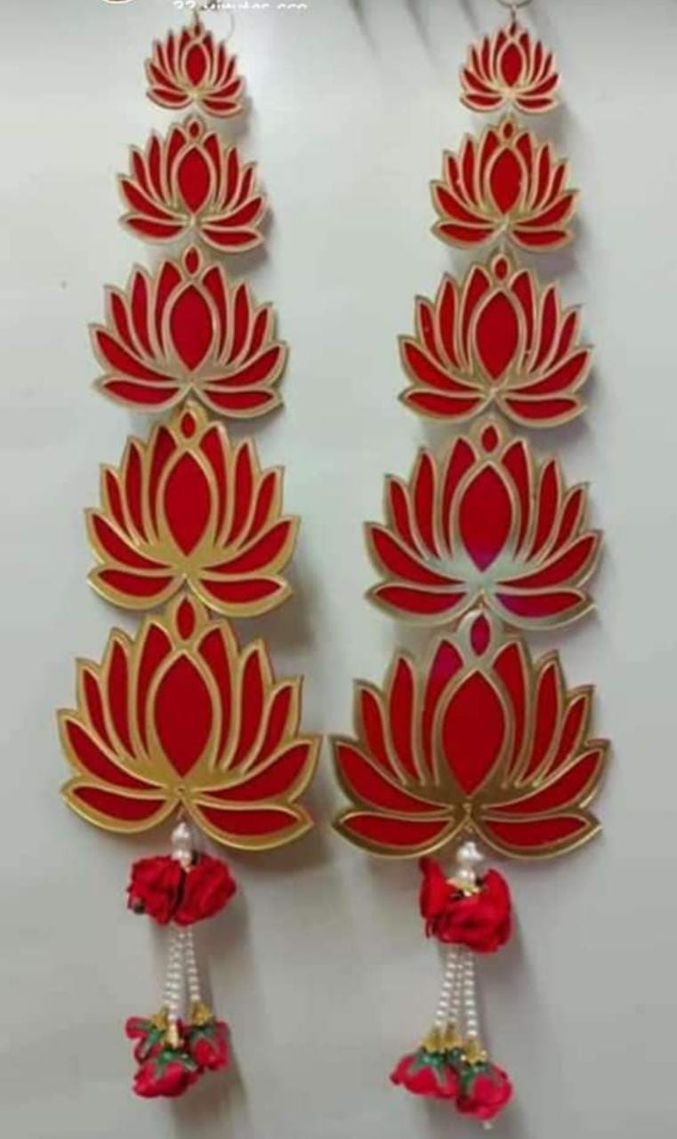 Nutts Lotus Hanging Decor Ideal For Interior Wall Styling Enhances Home Design With Elegant Lotus Pattern Perfect For Living Room Bedroom And Office