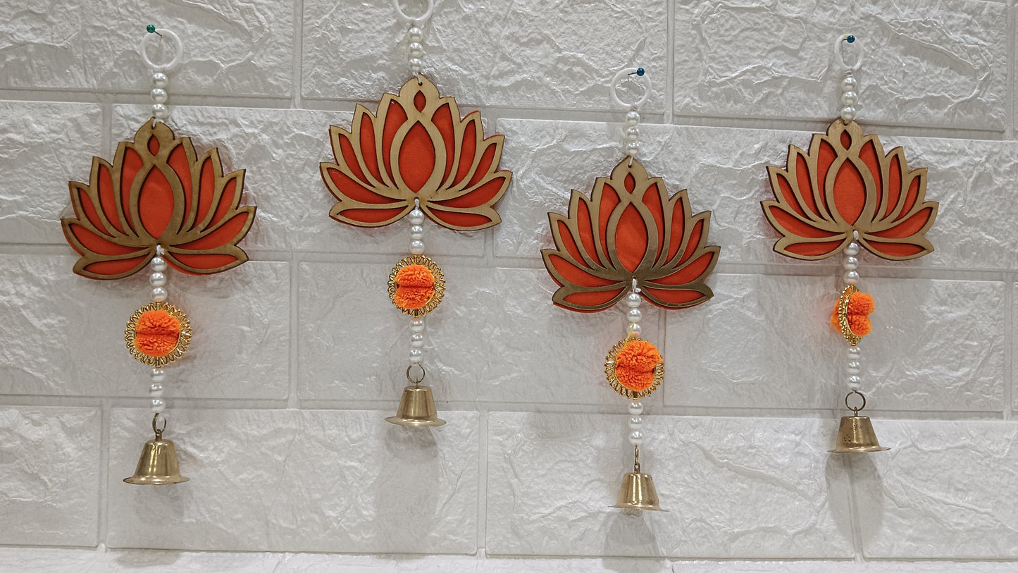 Nutts Lotus Wall Hanging Elegant Decorative Accent For Bedroom And Hallway Decor