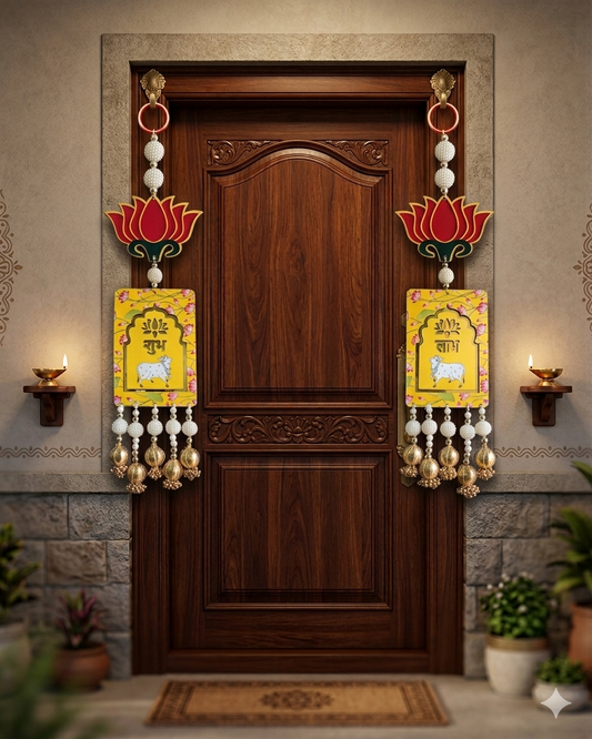 Nutts Lotus Hanging Decor Ideal For Wall Decoration Theme Enhances Interior Styling With Artistic Lotus Pattern Perfect For Modern Homes