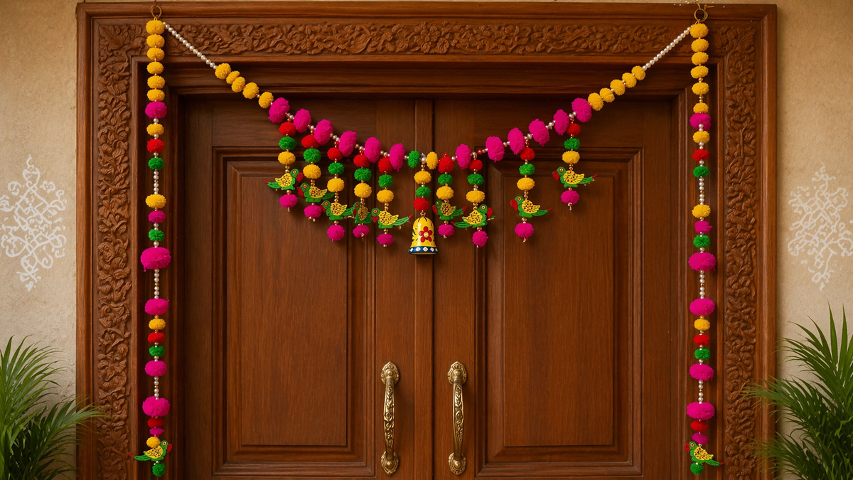 Nutts Colorful Festive Bandhanwar Toran for Home