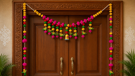 Nutts Colorful Festive Bandhanwar Toran for Home