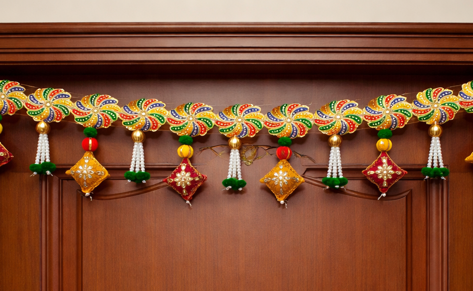 Nutts Decorative Bandhanwar Toran for Festive Door Decor