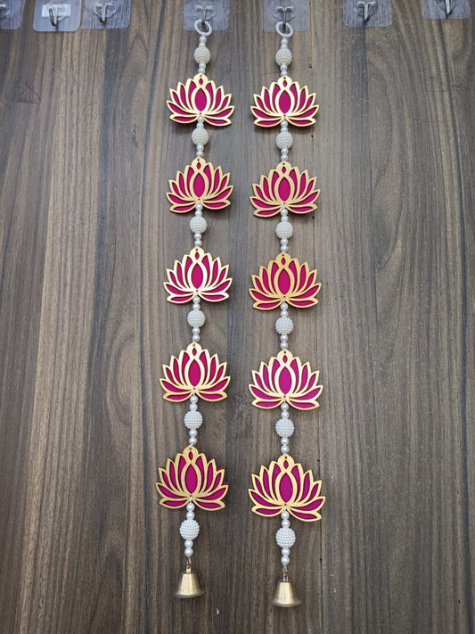 Nutts Lotus Wall Hanging Perfect For Festive Wall Decoration Enhances Home Interiors With Traditional And Elegant Design