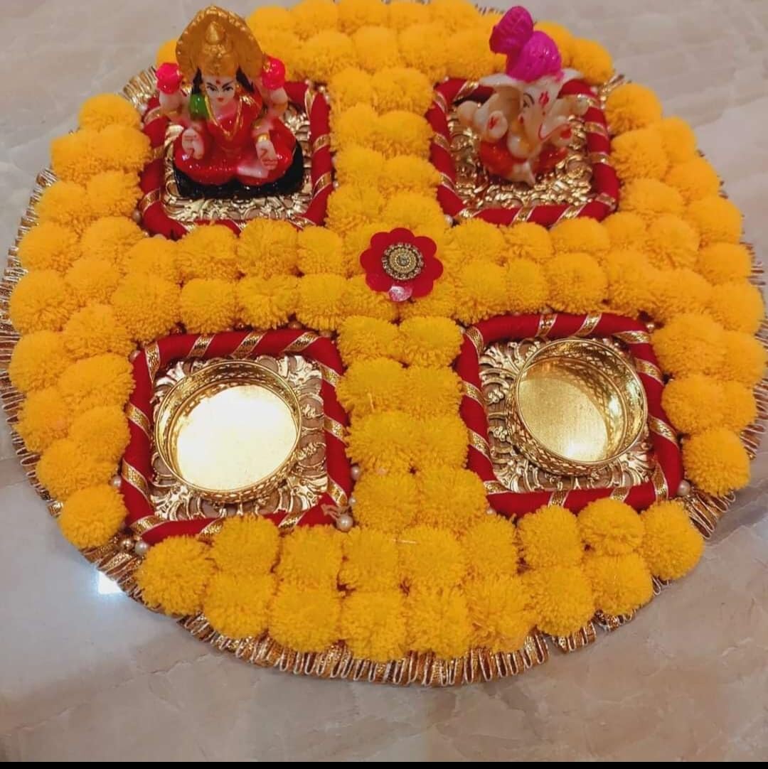 Sellplus Decorative Traditional Tealight Holder Elegant Festival Candle Stand for Diwali Pooja Home Mandir Wedding Table Decoration(Pack of 1) (Tealight-253)