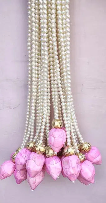 Nutts Handmade Floral Paper Gajra Hanging Decorations | Artificial Paper Gajra Floral Decorations | Home Wall Hanging Decor Functions (PAPERG33)