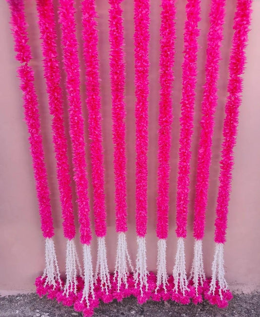 Nutts Handmade Floral Paper Gajra Hanging Decorations | Traditional Multicolor Paper Gajra Hanging for Diwali Wedding and Festive Decoration (PAPERG43)