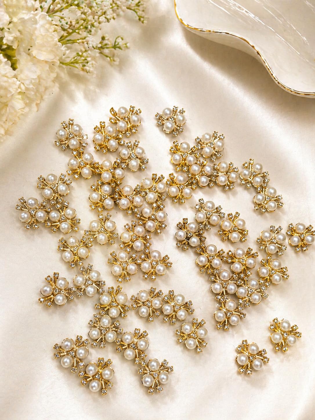 Nutts Elegant Decorative Booti Applique Work Beaded Applique for Craft and Embroidery Work (RM-B19)