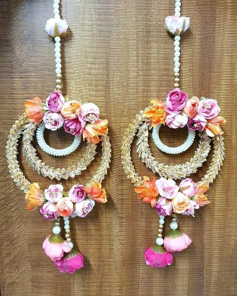 Chudi with Peony Flower Hanging Perfect for Temple Decoration | Ideal for Diwali Festivities | Enhance Your Space with Graceful Touches