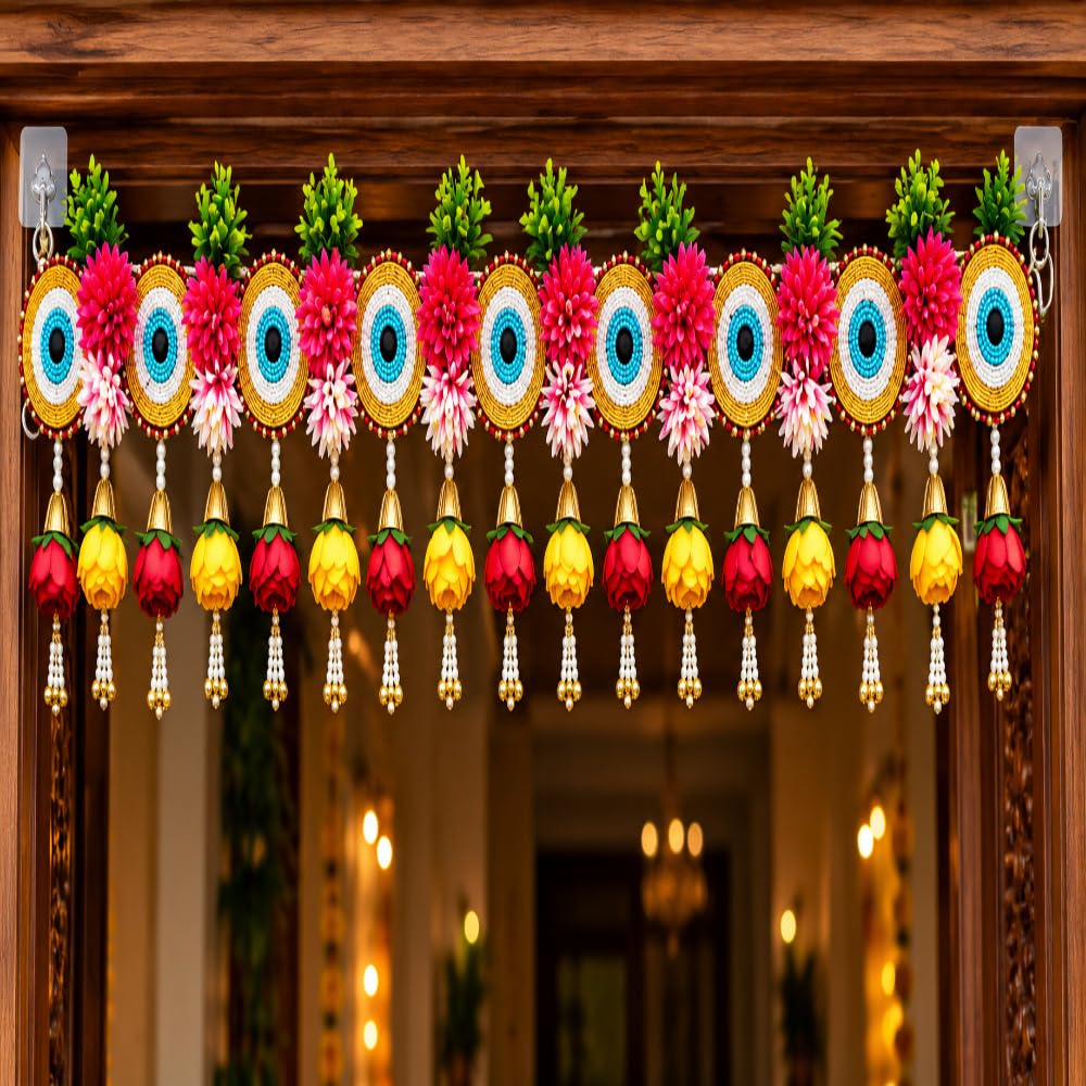 SellPlus Traditional Decorative Handmade Crafting Bandhanwar for Home Decor and Special Occasion and All Festival (BDHW428)