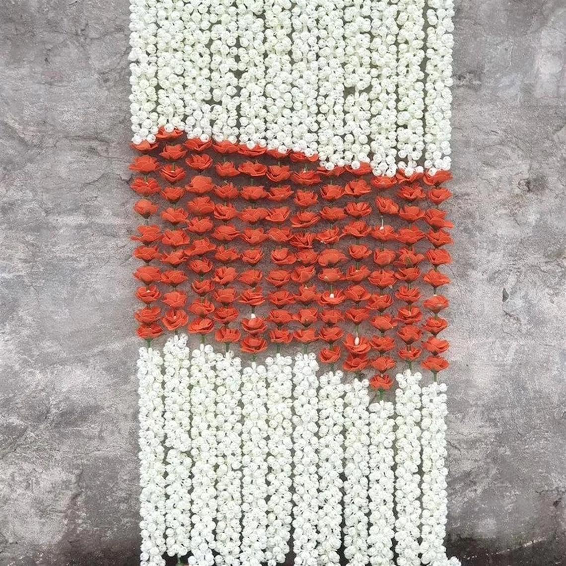 Nutts Handmade Decorative Mogra Hanging | Artificial Flower and Mogra Hanging for Decoration | Toran for Home and Festive Decor (MOGRAH19-1)
