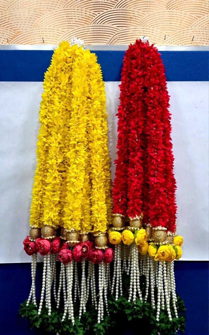 Nutts Handmade Paper Gajra Hanging Decorative | Traditonal Hanging for Paper Gajra Decorations for Walls Hanging Decor (PAPERG104)