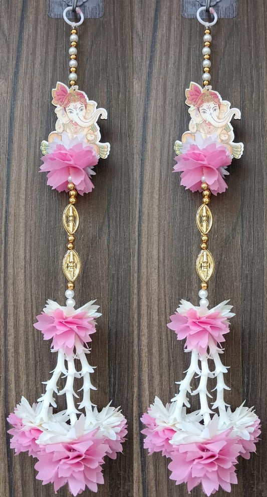 Nutts Handmade Paper Gajra Hanging Decorative | Traditonal Hanging for Paper Gajra Decorations for Walls Hanging Decor Pack of 2 (PAPERG102)