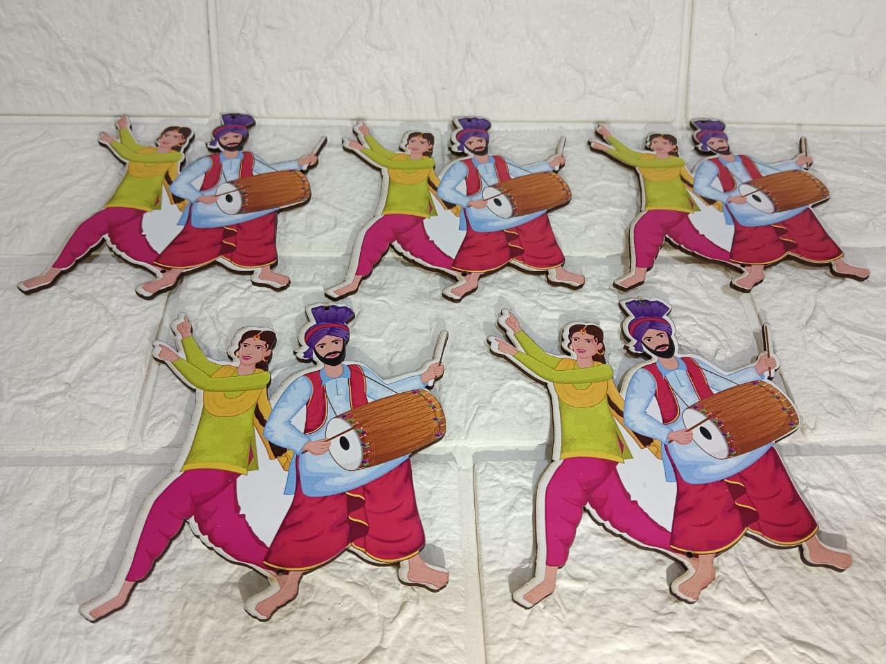 Nutts Traditional Lohri Punjabi MDF | Happy Lohri Utsav MDF | Warm Wishes Lohri | Lohri Parv Celebration MDF | MDF for Decoration (RM-MDF53)