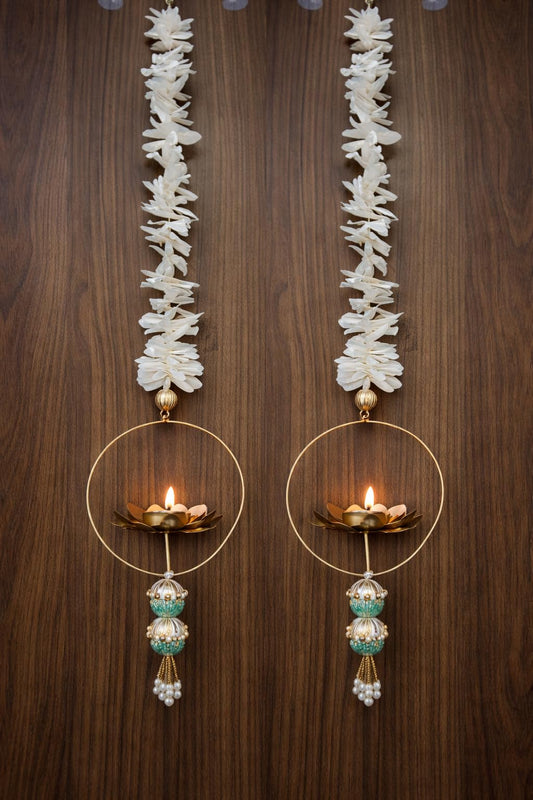 Nutts Handmade Paper Gajra Hanging Decorative | Traditonal Hanging for Paper Gajra Decorations for Walls Hanging Decor (PAPERG101)