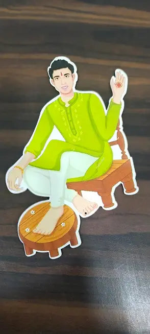 Nutts MDF Mehndi Wooden for Decoration Art & Craft Decor Home Decoration Wedding Decorations Items (Pack of 2) (RM-MDFW41)