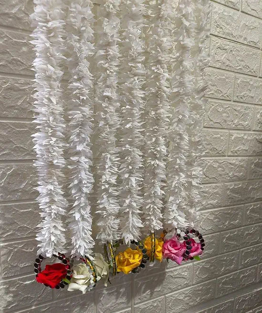 Nutts Handmade Decorative Multicolor Paper Gajra Hanging | Traditional Hanging Paper Gajra Decorative Floral Garland for Festive Home Decor (PAPERG53)