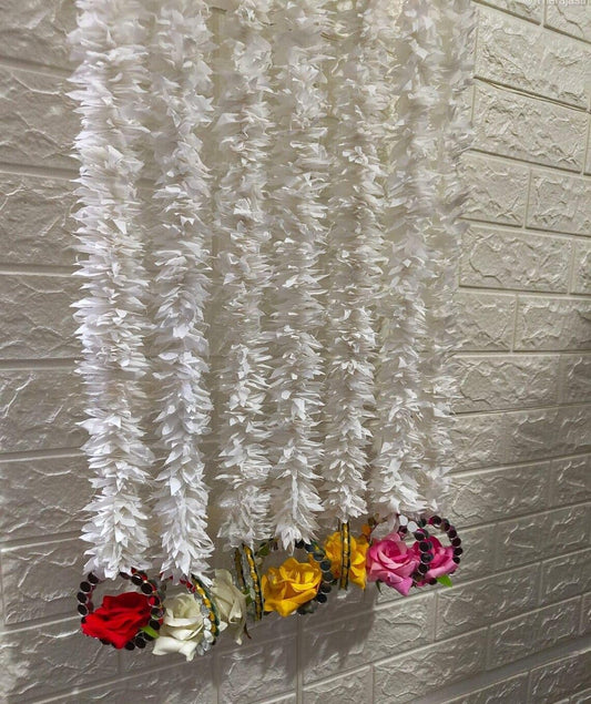 Nutts Handmade Decorative Multicolor Paper Gajra Hanging | Traditional Hanging Paper Gajra Decorative Floral Garland for Festive Home Decor (PAPERG53)