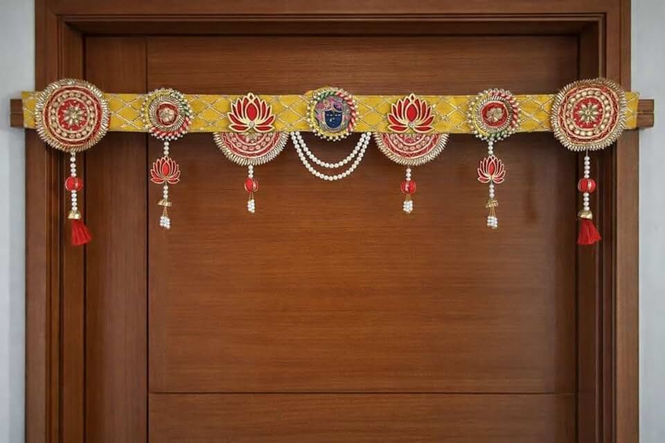 Shrinath ji Bandhanwar for Decoration | Festival, Office Decoration | Wedding Decor Enhance Your Space with Graceful Touches (Design 2)(BDHW64)