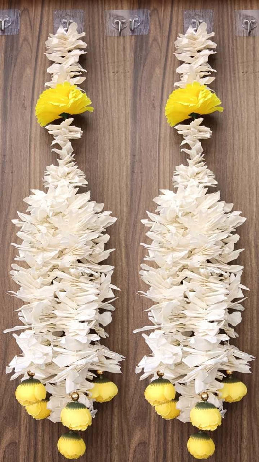 Nutts Handmade Decorative Paper Gajra Hanging | Traditional Decorative Hanging Paper Gajra for Home Entrance Decorations Hanging (PAPERG92-1)