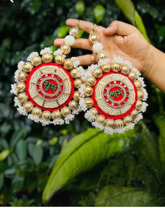 Gota Ball Shubha Labha Hanging Perfect for Home Decoration | Ideal for Diwali Festivities | Enhance Your Space with Graceful Touches