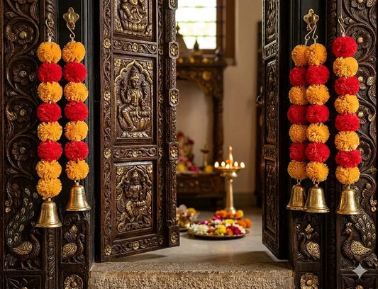 Nutts Handmade Designer Door Hanging Decorative Traditional Design for Home Decorations Pack of 6 (Small290)