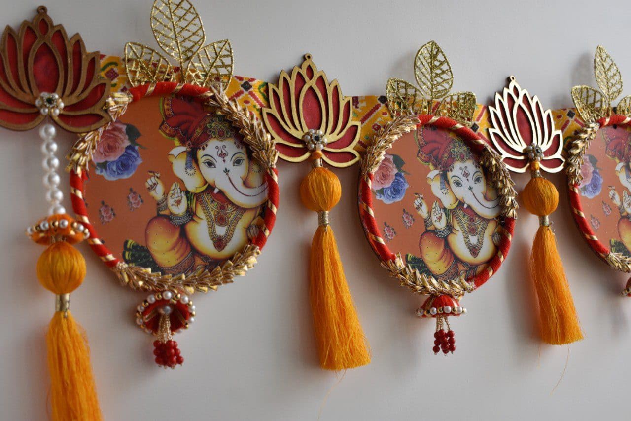 Sellplus Handmade Bandhanwar Decorative | Traditional Premium Look Bandhanwar Toran for Main Door Decorative Hanging Festival Home Temple Decor (Pack of 1) (BDHW552)