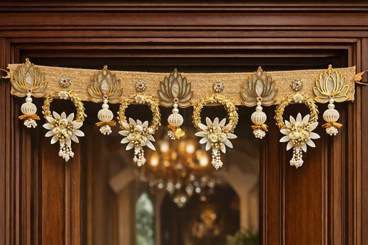 Sellplus Handmade Florel Bandhanwar Toran Hanging Decorative | Handcrafted Decorative Bandhanwar Toran for Door Entrance Wall Temple Decor (Pack of 1) (BDHW182)