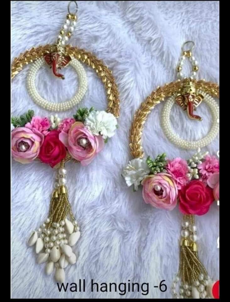 Gota Chudi with Artificial Flower, Kodhi Latkan & Moti Chudi String for Home Decoration,Ganesh Chaturthi & All Festival Decor