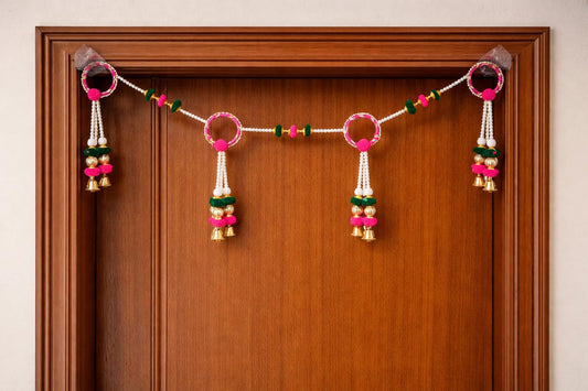 Sellplus Handmade Bandhanwar Toran Artificial Floral Decorative | Decorative Bandhanwar Toran Hanging | Door Wall Mandir Wedding and Housewarming Decoration (Pack of 1) (BDHW220)