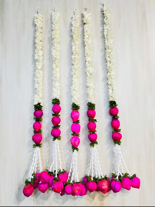 Paper Gajra with Kmalkali & Leaf String Amazing Design for Home Decoration & All Festival Decor