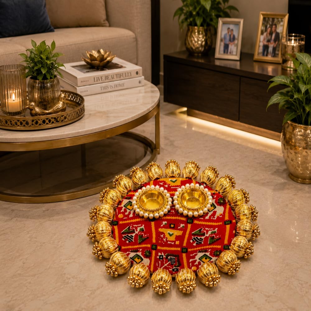 Sellplus Decorative Metal Candle Holder Elegant Tealight Stand for Home Decor Living Room Dining Table Festival Wedding Pooja Gift Display Centerpiece (Pack of 1) (Tealight-77)