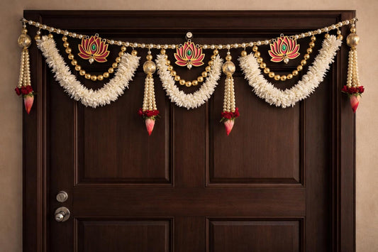 Sellplus Handmade Florel Bandhanwar Toran Hanging Decorative | Handcrafted Decorative Bandhanwar Toran for Door Entrance Wall Temple Decor (Pack of 1) (BDHW178)