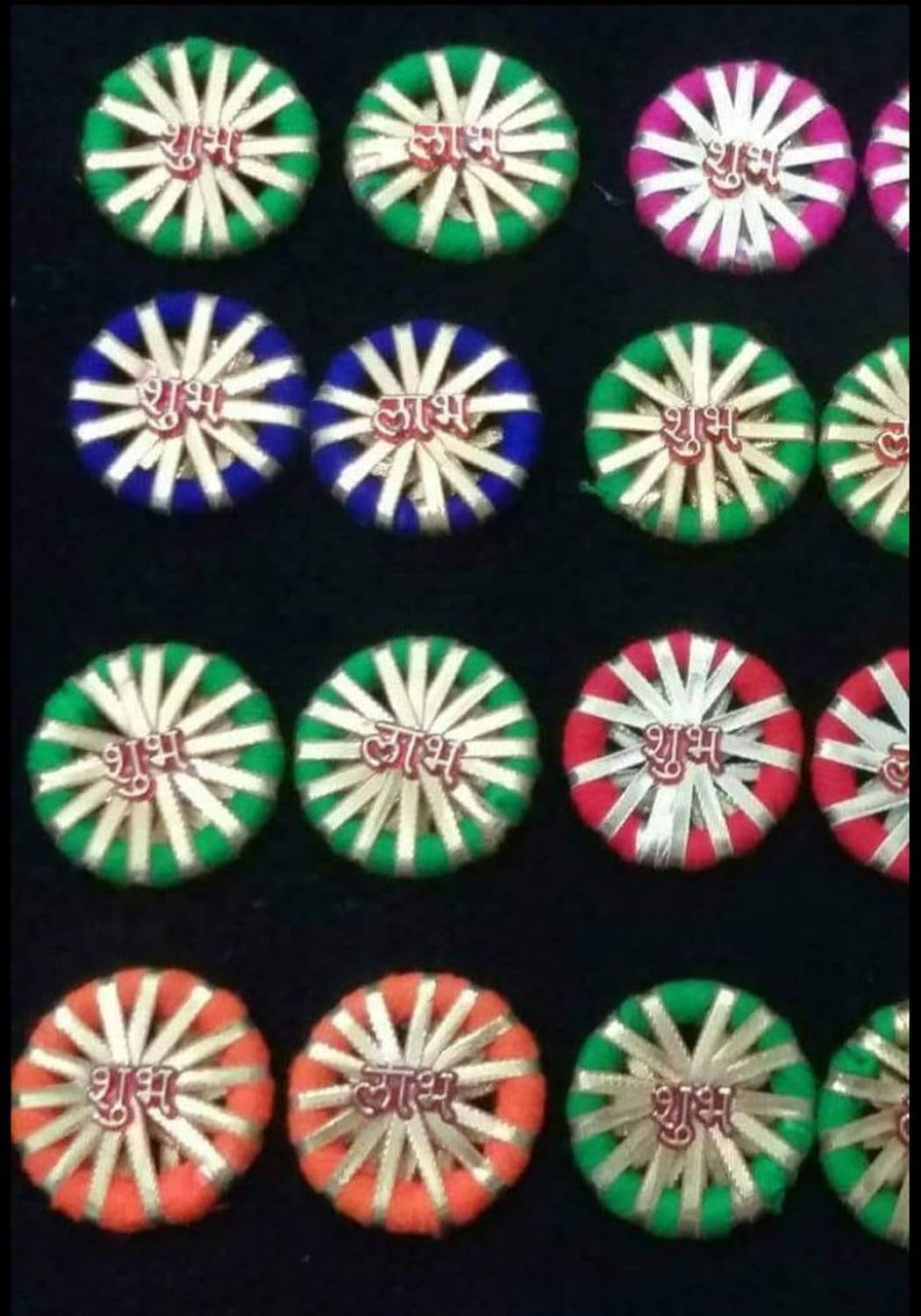 Sellplus Decorative Traditional Roli Chawal Pooja Set Elegant Festival Tilak Container Sacred Worship Accessory Reusable Home Temple Ceremony Essential Festive (Pack of 6)(RC45)