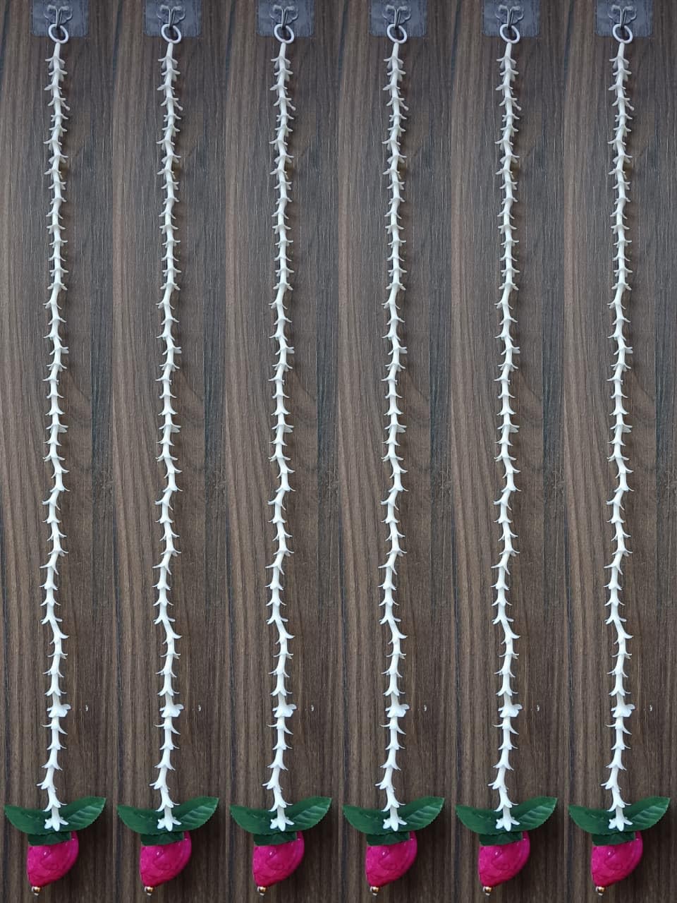 Nutts Handmade Decorative Paper Gajra Hanging | Traditional Floral Paper Gajra Hanging for Door Wall Mandir Festival Home Entrance Hanging Decorations (PAPERG71)