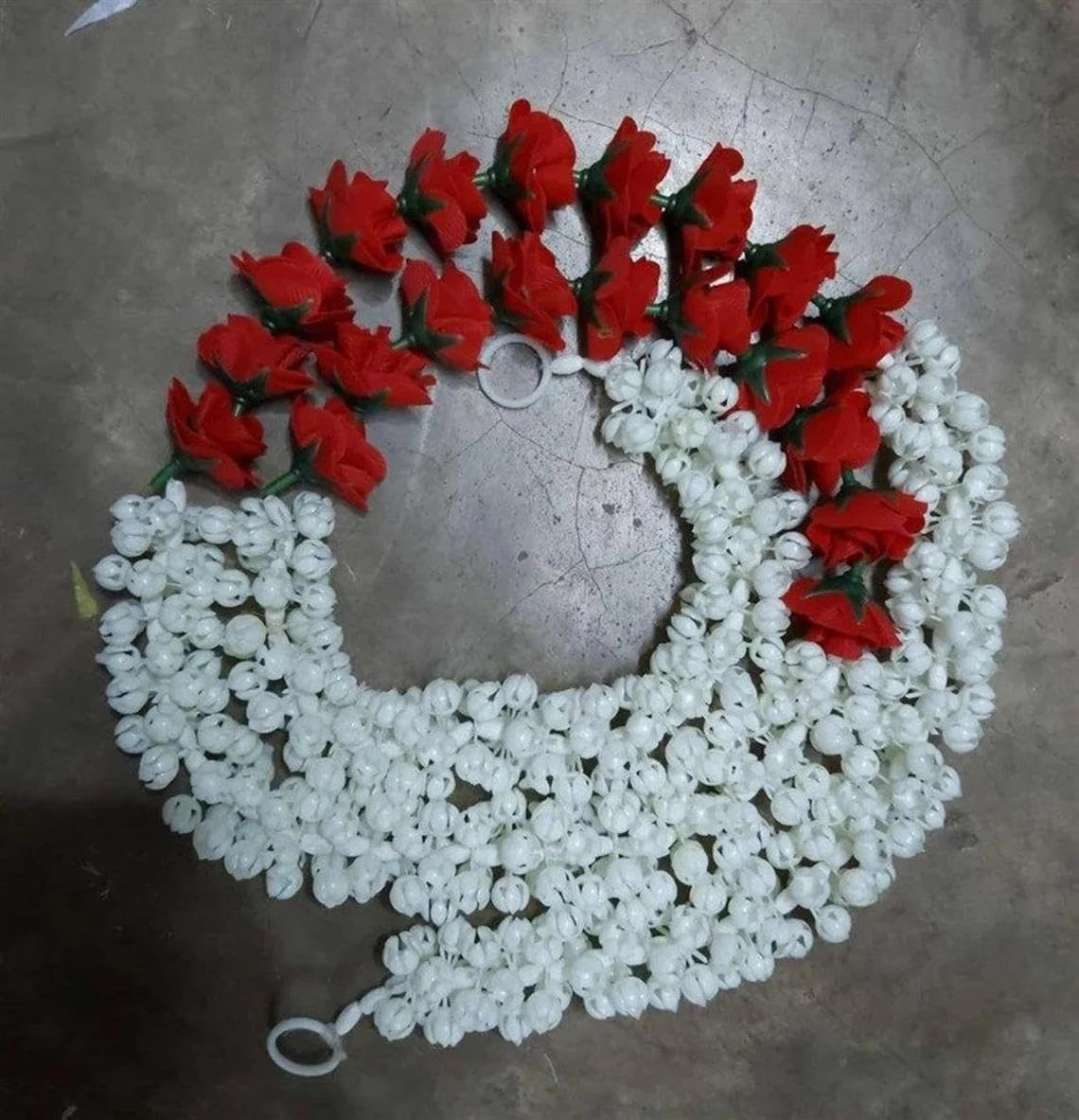Nutts Handmade Decorative Mogra Hanging | Artificial Flower and Mogra Hanging for Decoration | Toran for Home and Festive Decor (MOGRAH19-2)