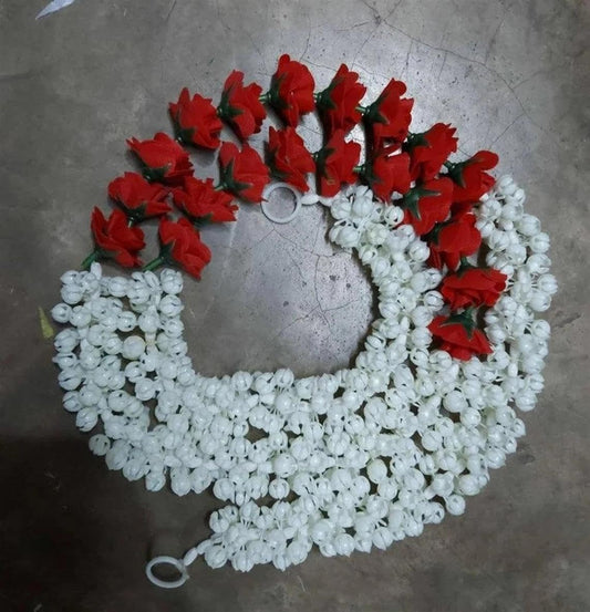 Nutts Handmade Decorative Mogra Hanging | Artificial Flower and Mogra Hanging for Decoration | Toran for Home and Festive Decor (MOGRAH19-2)