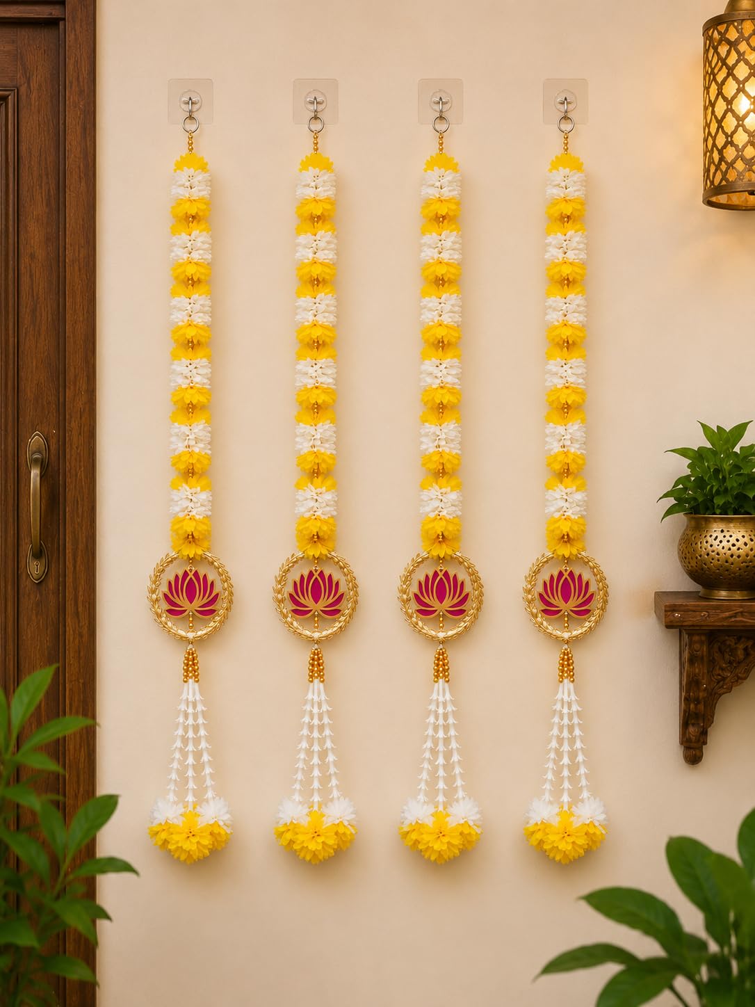 Nutts Handcrafted Decorative Lotus Hanging | Traditional Designer MDF Lotus Hanging for Decoration (Lotus 193)
