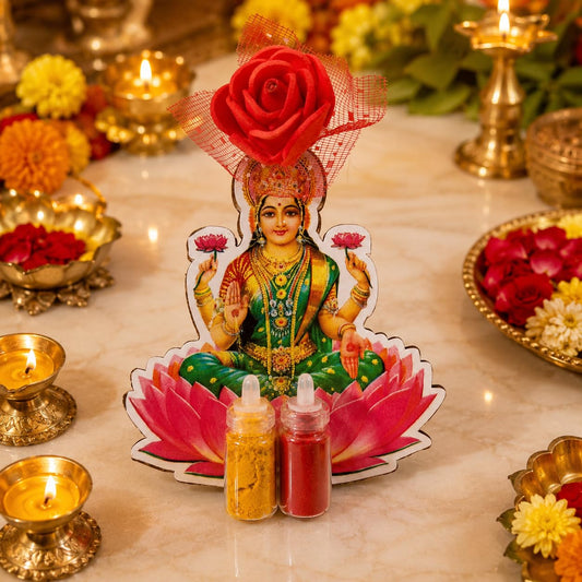 NUTTS Decorative Traditional Roli Chawal Pooja Set Elegant Festival Tilak Container Sacred Worship Accessory Reusable Home Temple Ceremony Essential Festive (Pack of 6)(RC50)