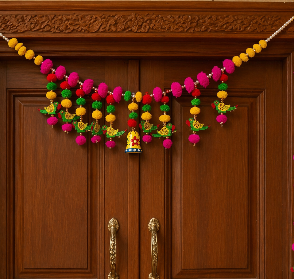 Nutts Colorful Festive Bandhanwar Toran for Home