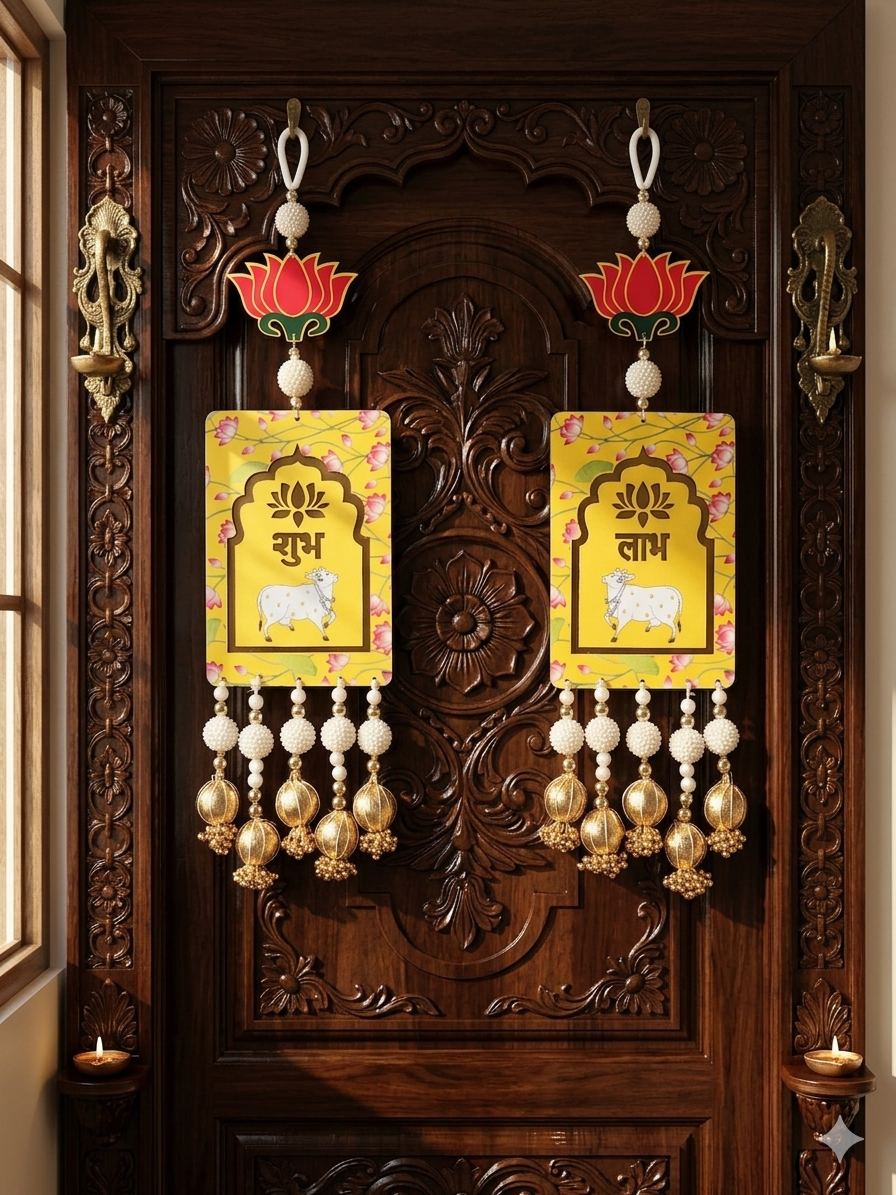 Nutts Lotus Hanging Decor Ideal For Wall Decoration Theme Enhances Interior Styling With Artistic Lotus Pattern Perfect For Modern Homes