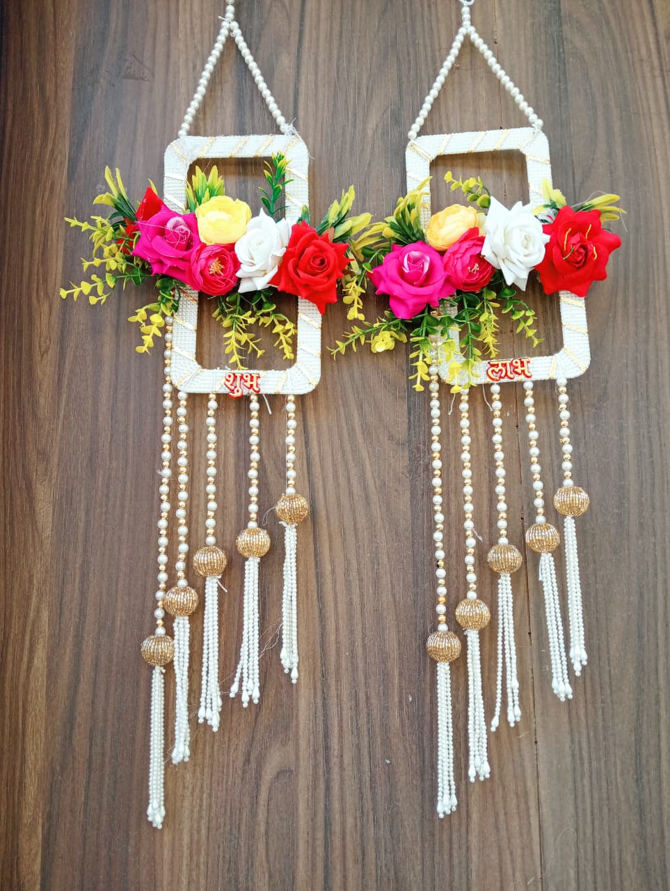 Nutts Handmade Hanging for Home Decorative Wall Hanging | Diwali Festival Pooja Room Entrance Door Pack of 2 (Small184)
